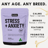 Stress & Anxiety Relief for Cats - 60 Scoops - Cat Supplements - Purr Wish