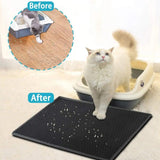 Honeycomb Waterproof Cat Litter Mat for Clean Floors - Cat Mats - Purr Wish