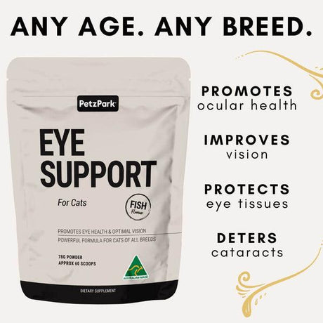 Eye Vision Support for Cats - 60 Scoops - Cat Supplements - Purr Wish