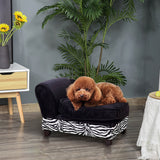 Cat Sofa Bed with Hidden Storage, Removable Cushion, Thick Sponge