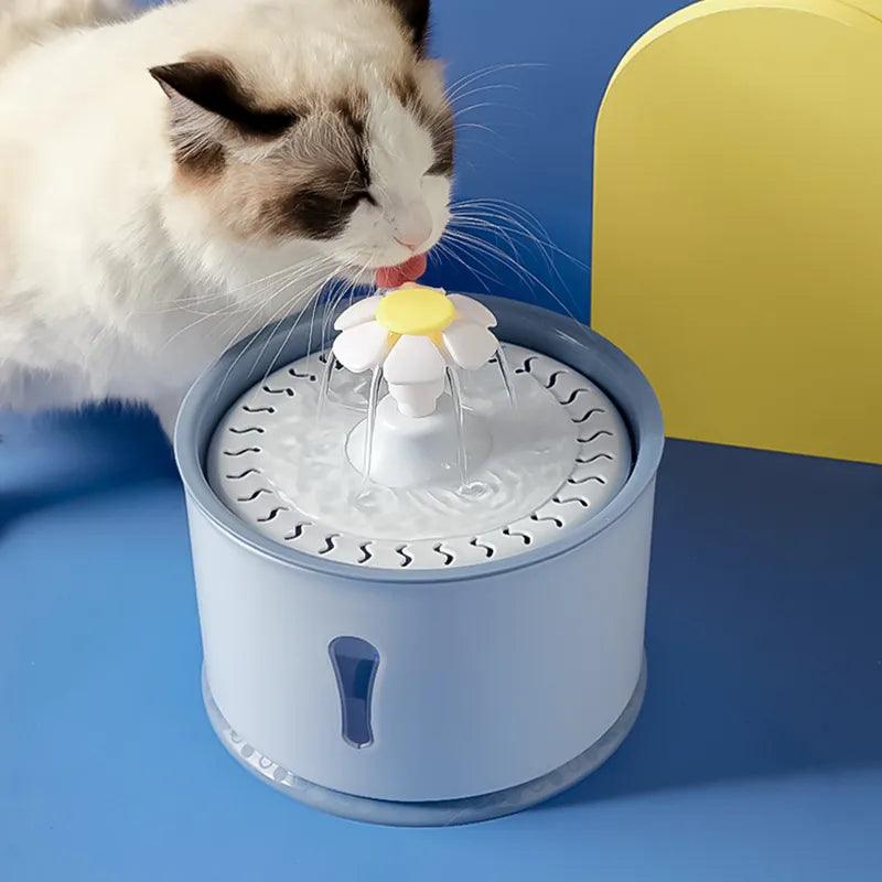 2.4L Cat Water Fountain: LED plus Activated Carbon - Cat Bowls & Feeders - Purr Wish