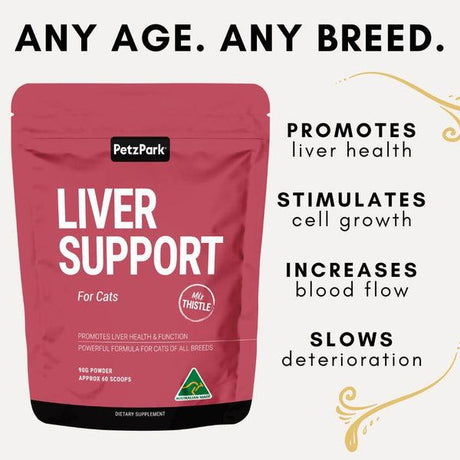 Liver Support for Cats - 60 Scoops - Cat Supplements - Purr Wish