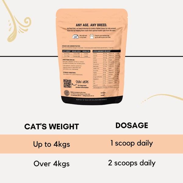 Comprehensive Multivitamin for Cats - 60 Scoops - Cat Supplements - Purr Wish