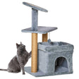 3-Tier Cat Activity Center Tower, 84cm - Grey - Cat Trees - Purr Wish