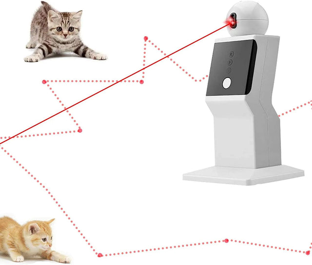 Automatic Cat Laser Toy - Interactive Red Dot Exercising Fun - Laser Cat Toys - Purr Wish