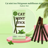 Natural Matatabi Cat Sticks: Teeth Cleaning Mint Rods - Catnip Toys - Purr Wish