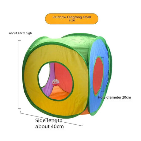Rainbow Cat Tunnel Playground - Running Track for Cats - Cat Tunnels - Purr Wish