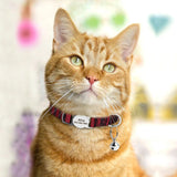 Personalised Adjustable Cat Collar with Engraved ID - Cat Collars - Purr Wish