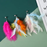 Feathers Cat Wand Toy: Pole & Attachments - Cat Wand Toys - Purr Wish