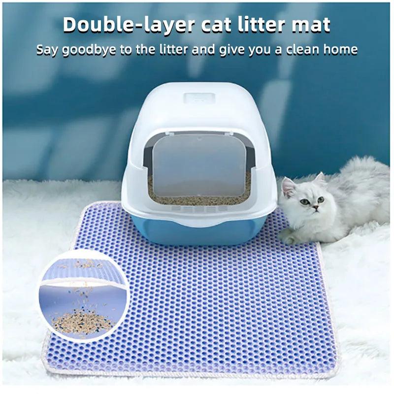 Litter Trapping Cat Mat - Double Layer Waterproof Scratcher - Cat Mats - Purr Wish