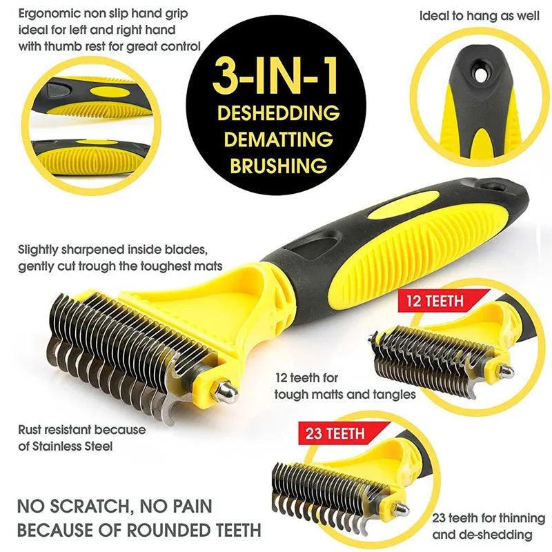 Two-Sided Grooming Brush for Cats - Cat Brushes and Combs - Purr Wish