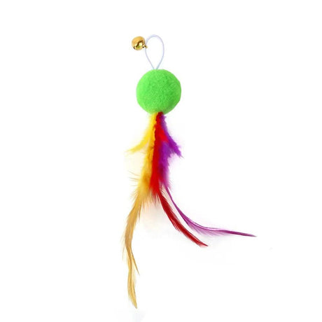 Feathers Cat Wand Toy: Pole & Attachments - Cat Wand Toys - Purr Wish