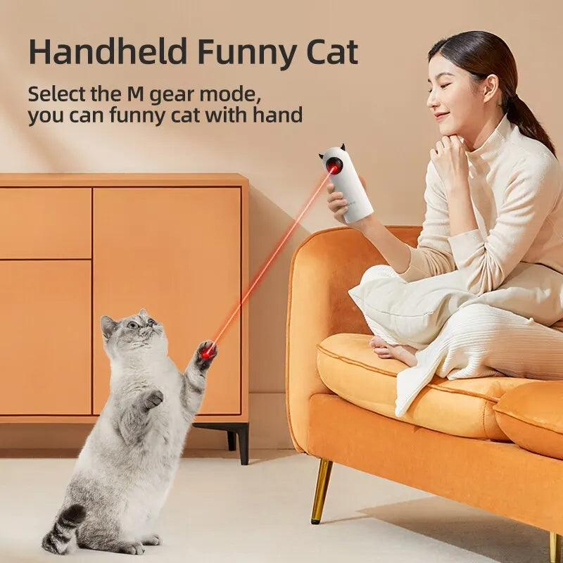 Indoor Laser Cat Toy - Automatic Interactive Fun - Laser Cat Toys - Purr Wish