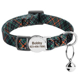 Personalised Adjustable Cat Collar with Engraved ID - Cat Collars - Purr Wish