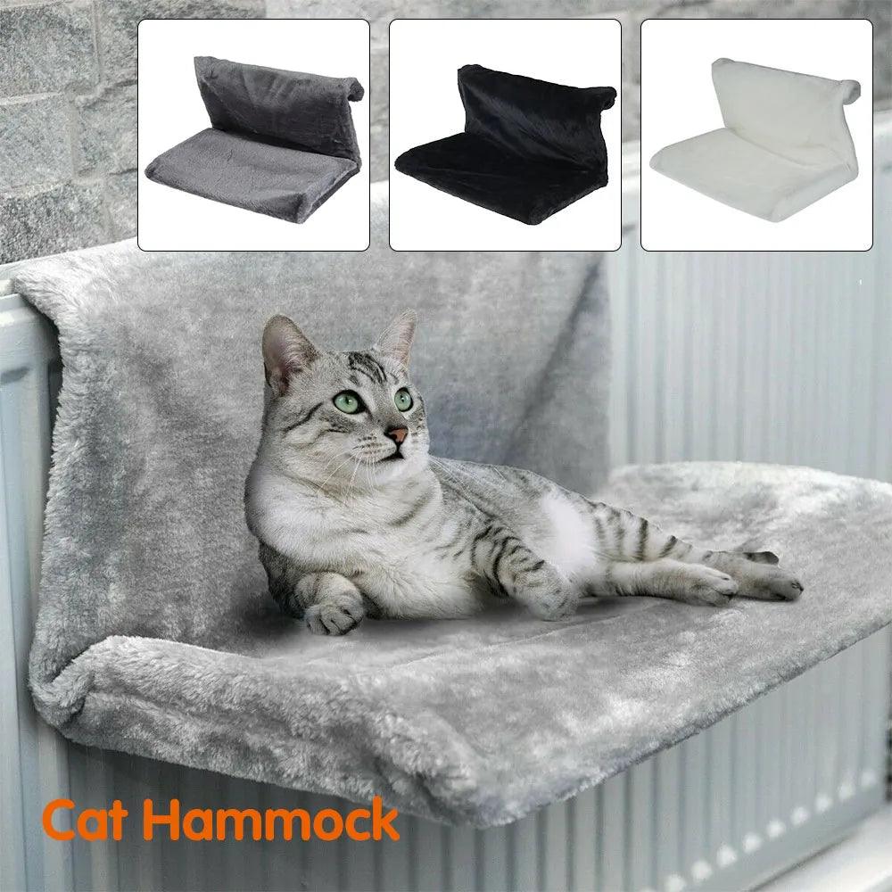 Luxury Cat Radiator Bed: Hanging Soft Fleece Hammock - Cat Radiator Hammock - Purr Wish