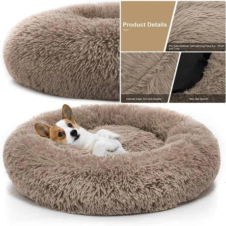 Comfortable Doughnut Cat Bed: Ultra-Soft Round Cat Furniture - Cat Beds - Purr Wish