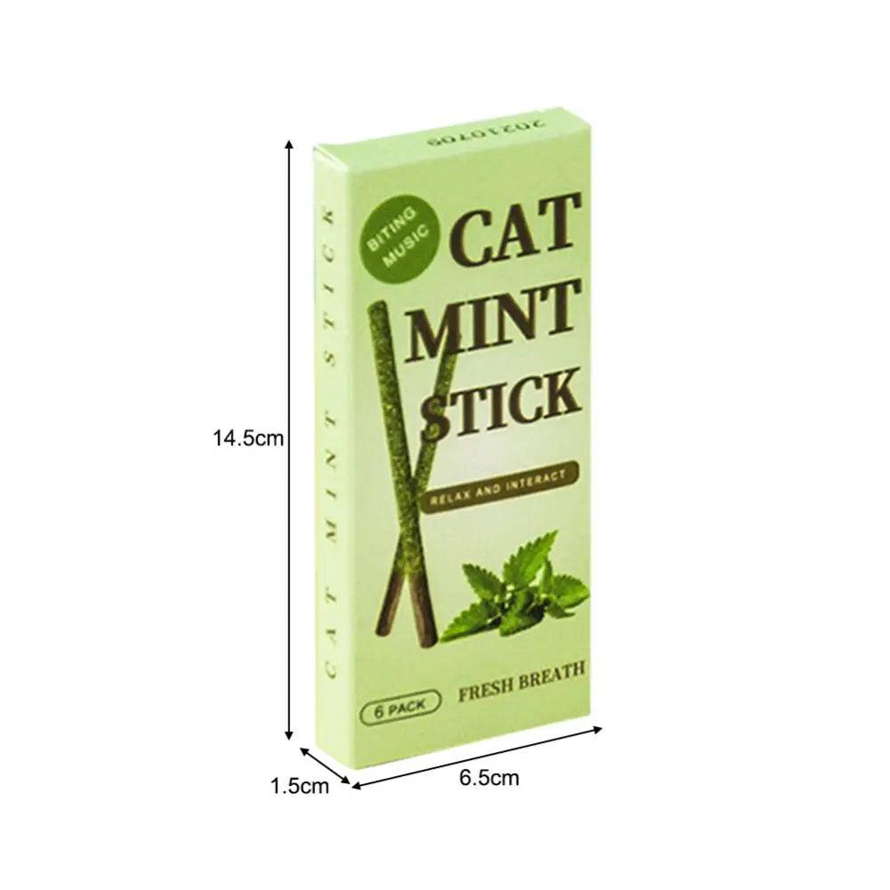 Natural Matatabi Cat Sticks: Teeth Cleaning Mint Rods - Catnip Toys - Purr Wish