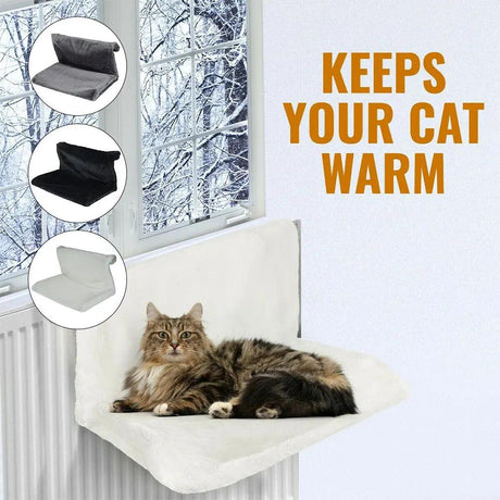 Luxury Cat Radiator Bed: Hanging Soft Fleece Hammock - Cat Radiator Hammock - Purr Wish