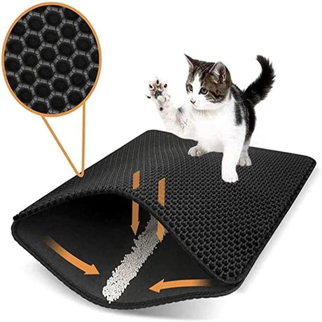 Litter Trapping Cat Mat - Double Layer Waterproof Scratcher - Cat Mats - Purr Wish