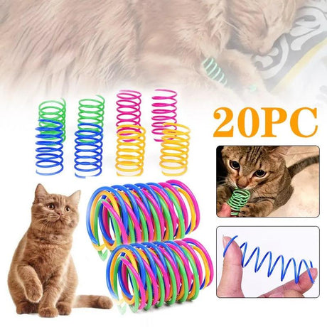 Coil Spiral Springs Cat Toys: Real Fun Times - Springs & Straws Cat Toys - Purr Wish