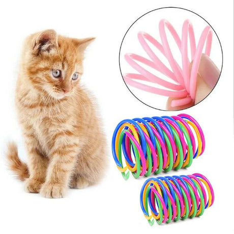 Coil Spiral Springs Cat Toys: Real Fun Times - Springs & Straws Cat Toys - Purr Wish