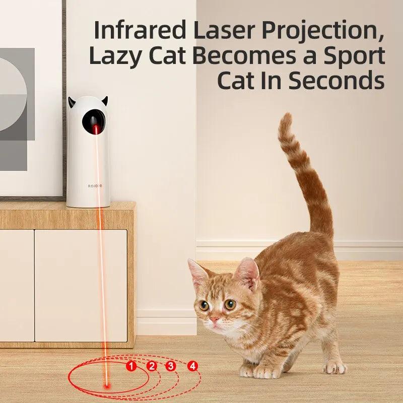 Indoor Laser Cat Toy - Automatic Interactive Fun - Laser Cat Toys - Purr Wish