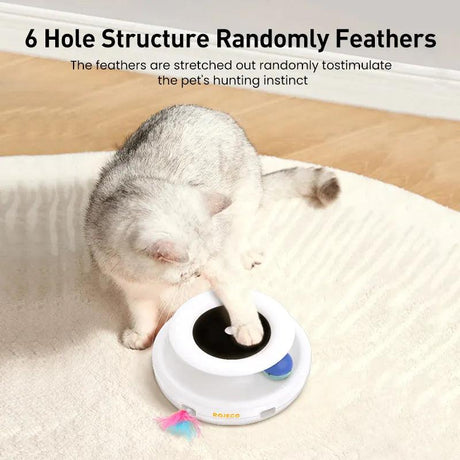 Smart Cat Toy 2-in-1 - Feather & Ball Set with 5 Modes - Interactive Cat Toys - Purr Wish