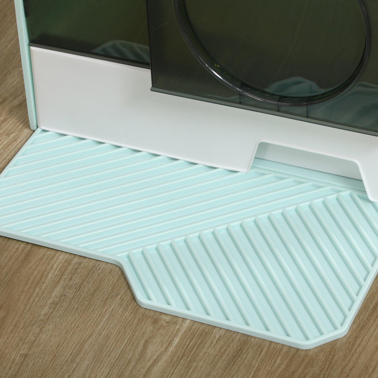 Light Blue Hooded Cat Litter Tray with Scoop - Cat Litter Trays - Purr Wish