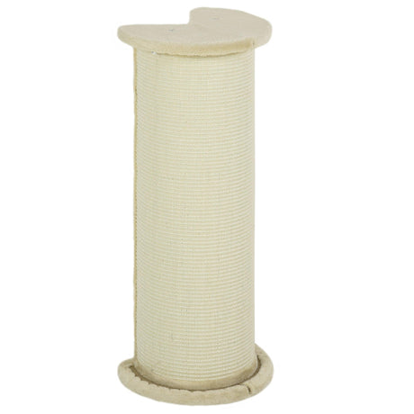 Tall Cat Scratching Post with Sisal Rope, Soft Plush Cover, 85cm - Beige - Cat Scratchers - Purr Wish