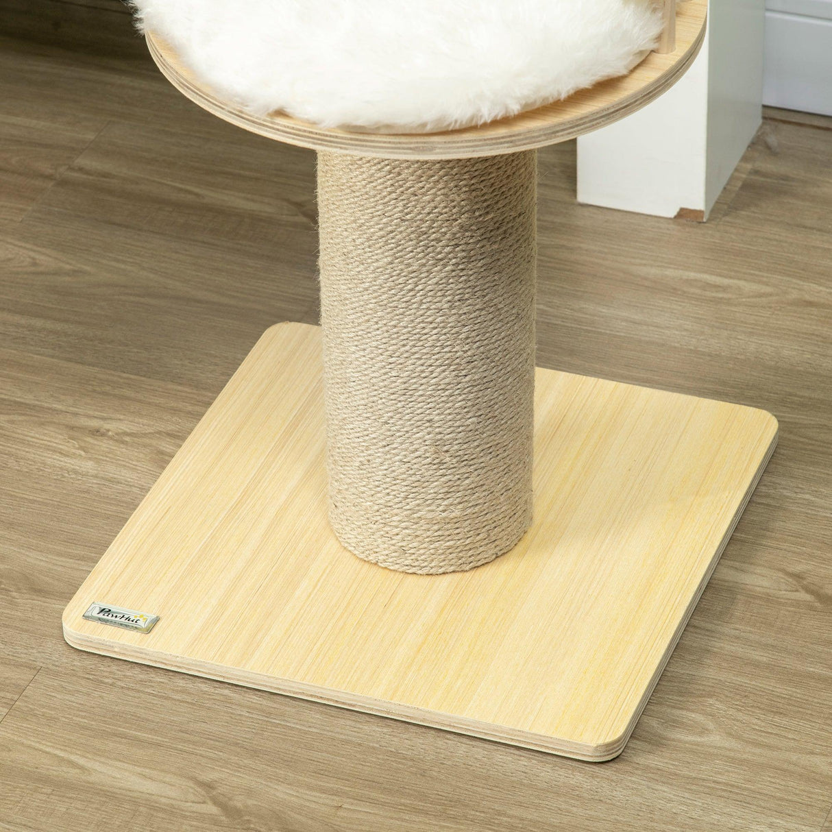 Cat Tower with Jute Scratching Post, 52cm - Natural - Cat Trees - Purr Wish