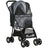 Pet Stroller with Universal Wheels - Grey - Cat Carriers & Strollers - Purr Wish