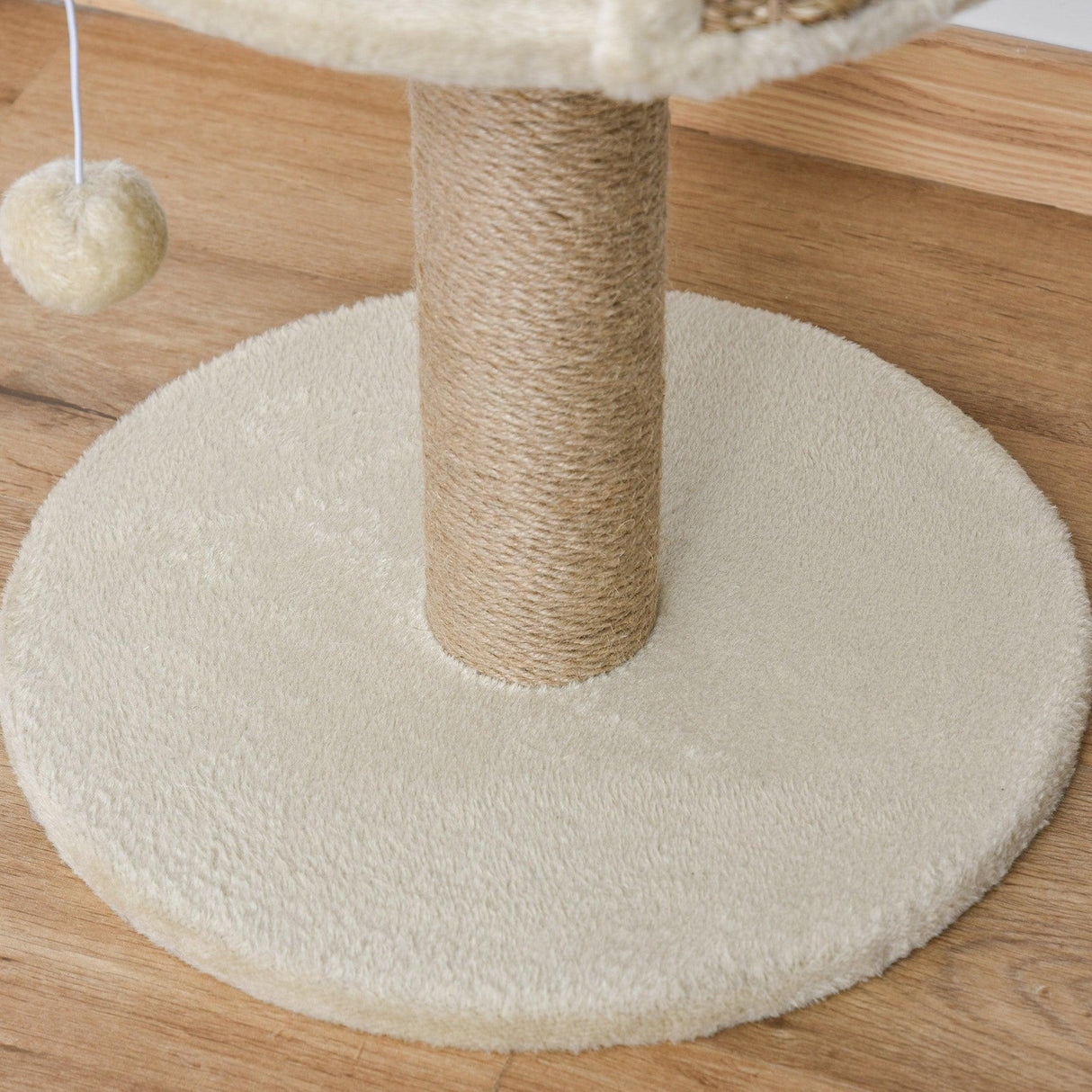 Cat Tree w/ Bed and Scratching Post - Beige - Cat Trees - Purr Wish