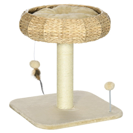 Compact Cat Climbing Tree Activity Center, 51cm - Beige - Cat Trees - Purr Wish