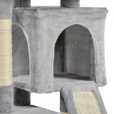 3-Tier Cat Leisure Tree, 83cm - Light Grey - Cat Trees - Purr Wish