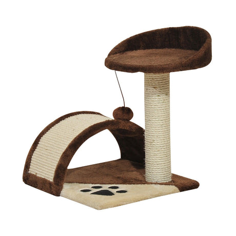 Cat Tree with Perch & Scratching Post - Brown - Cat Trees - Purr Wish